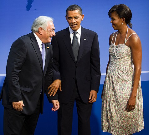 Dominique Strauss Kahn DSK Barack Obama IMF