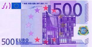 Het 500 euro billjet
