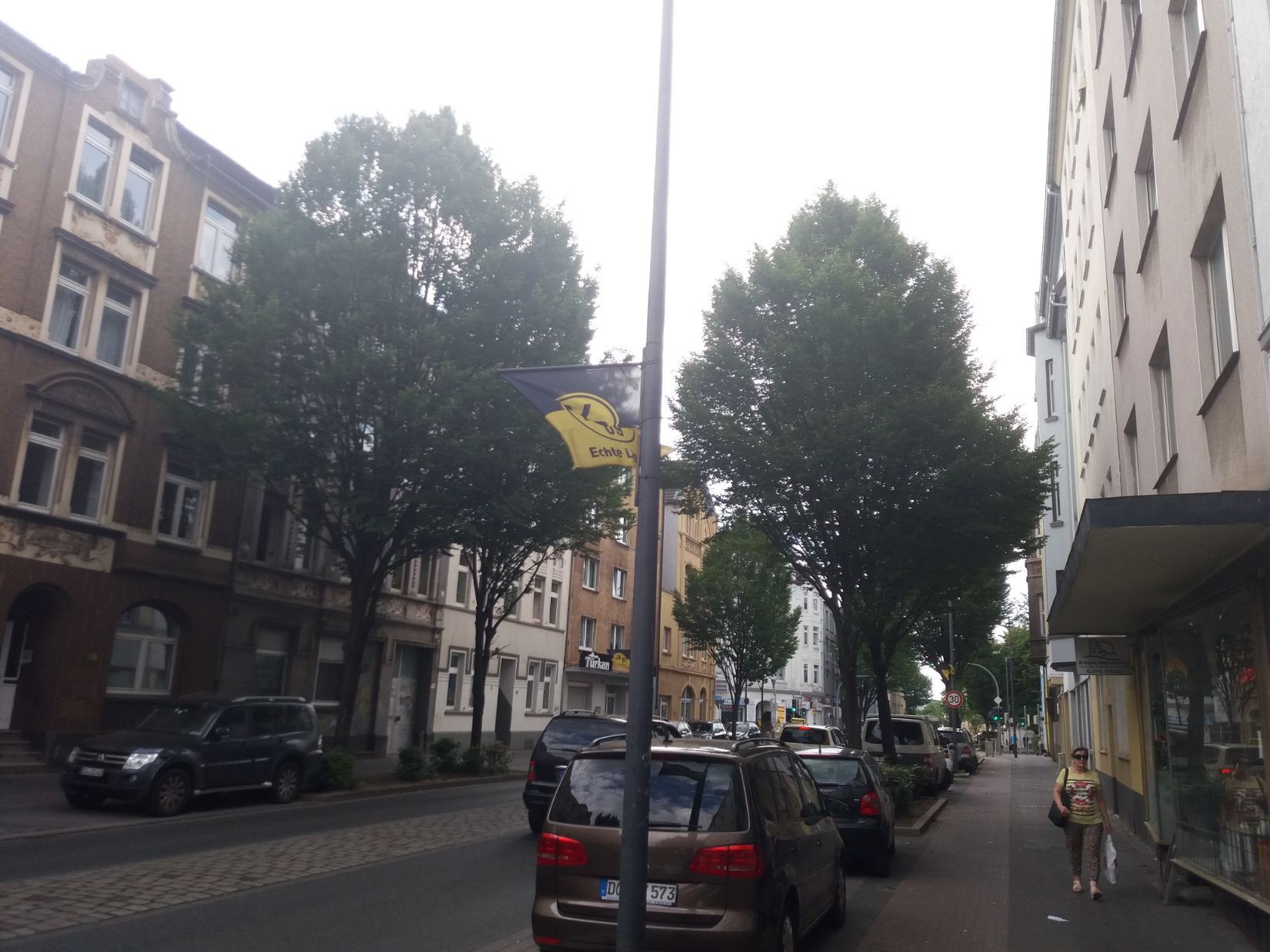 Borussia Dortmund-Dortmund straat fans