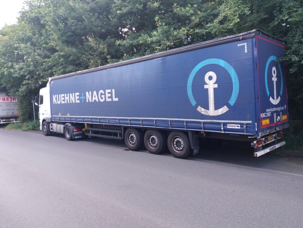 Kuehne+Nagel-Nagel vrachtwagen Gronau