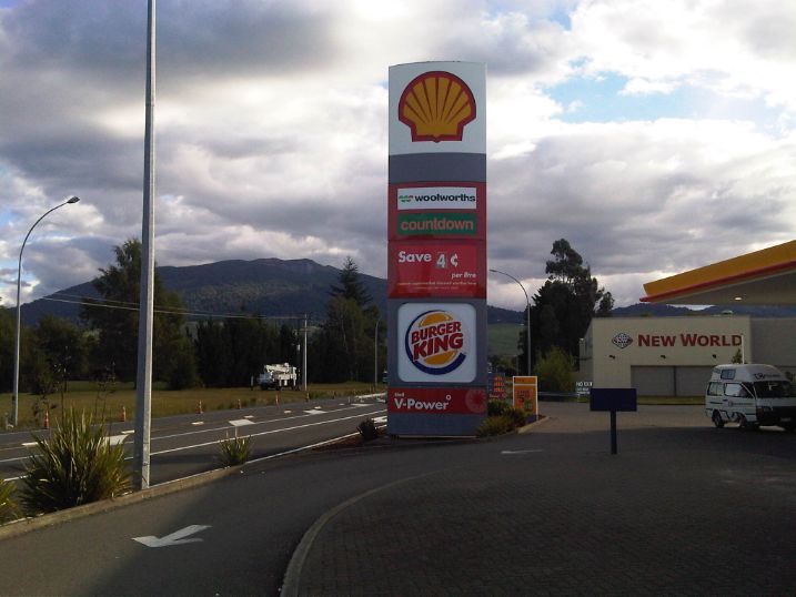 Royal Dutch Shell-tankstation Nieuw Zeeland